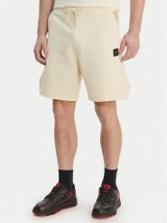 HUGO Szorty materiałowe Despen_RB 50559712 Écru Relaxed Fit. Szorty Hugo, m, bez wzorów, z bawełny. Za 379.99 zł.