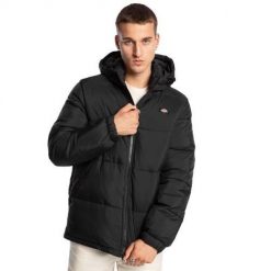 Kurtka zimowa męska Dickies Waldenburg Hooded. Czarne kurtki Dickies, na zimę, m, bez wzorów, bez kaptura. W wyprzedaży za 572.90 zł.