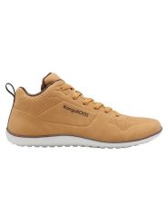 Kangaroos Buty "K-BFM Paice Mid" w kolorze jasnobrązowym do chodzenia na boso rozmiar: 44. Brązowe buty trekkingowe Kangaroos, bez wzorów, bez zapięcia. Za 105.63 zł.