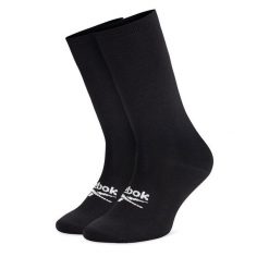 Skarpety wysokie unisex Reebok. Czarne skarpety Reebok, bez wzorów. Za 39.99 zł.