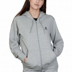 Bluza z Kapturem I Suwakiem Na Całej Długości Go-To Embroidered Star Chevron Ro…. Szare bluzy z kapturem Converse, l, bez wzorów, z polaru, z kapturem. Za 294.05 zł.