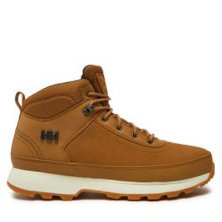 Trekkingi Helly Hansen. Brązowe botki sznurowane Helly Hansen, bez wzorów, bez obcasa, bez zapięcia. Za 379.99 zł.