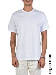 Xagon Man T-Shirt | A20082J30064 | Mężczyzna | Biały. Białe t-shirty Xagon, m, bez wzorów, z bawełny, bez kołnierzyka, bez ramiączek. W wyprzedaży za 129.00 zł.
