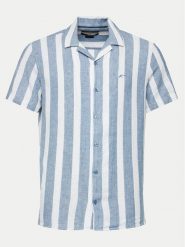 INDICODE Koszula Carlui 20-459 Niebieski Regular Fit. Niebieskie koszule INDICODE, m, bez wzorów, z bawełny, bez kołnierzyka, bez ramiączek. Za 89.99 zł.
