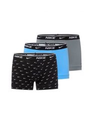 Nike Bokserki w 3-paku Mężczyźni Bawełna czarny|szary|niebieski, M. Czarne bokserki Nike, m, bez wzorów, z bawełny. Za 179.95 zł.