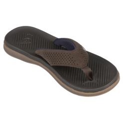 Japonki HALEIWA męskie. Brązowe japonki Quiksilver, bez wzorów, z kauczuku. W wyprzedaży za 99.99 zł.