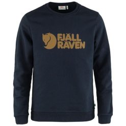 Sweter męski Fjallraven Logo. Niebieskie swetry nierozpinane Fjällräven, m, bez wzorów, bez kołnierzyka, bez ramiączek. Za 559.00 zł.