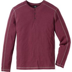Shirt z bawełny pique, z długim rękawem i plisą guzikową Regular Fit bonprix jeżynowy. Bluzki z długim rękawem marki ASICS. Za 49.99 zł.