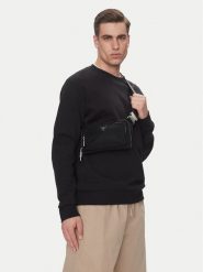 Guess Nerka Milano HMMINY P5214 Czarny. Czarne saszetki i nerki Guess, z aplikacjami, z materiału. Za 189.99 zł.