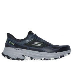 Buty trailowe Skechers Go Run Trail Altitude 2.0 Ravina. Czarne buty do biegania Skechers, bez wzorów, bez zapięcia, do biegania. W wyprzedaży za 371.00 zł.