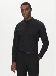 HUGO Koszula Kaleb 50539772 Czarny Slim Fit. Czarne koszule Hugo, m, bez wzorów, z bawełny, bez kołnierzyka, bez ramiączek. Za 249.99 zł.