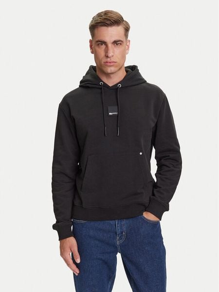 Karl Lagerfeld Jeans Bluza A3M20025 Czarny Regular Fit. Czarne bluzy Karl Lagerfeld Jeans, l, bez wzorów, z bawełny, bez kaptura. Za 369.99 zł.