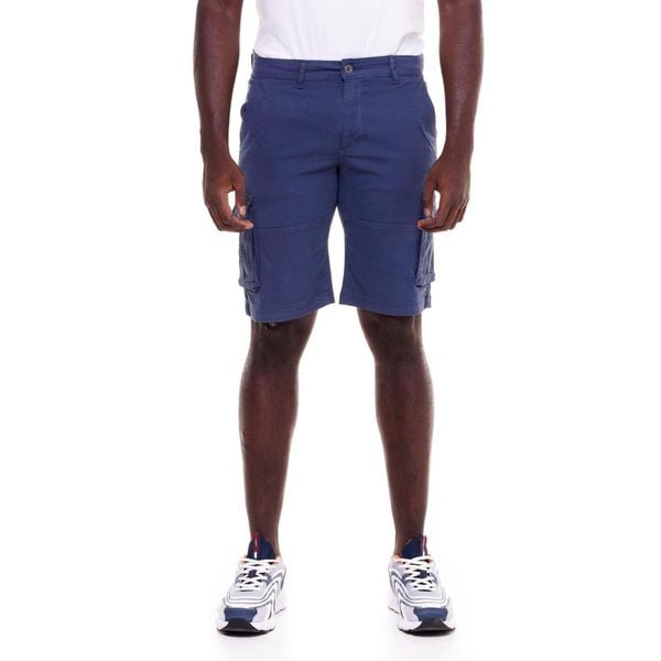 Męskie szorty bojówki w kolorze Earth Tones. Niebieskie szorty LEONE 1947 APPAREL, l, bez wzorów, z tkaniny, sportowe. W wyprzedaży za 139.75 zł.