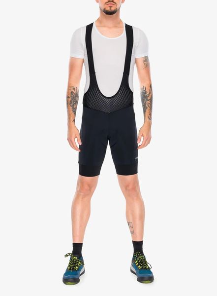 Spodenki rowerowe z wkładką CMP Zyloft Bib. Czarne spodenki rowerowe CMP, l, bez wzorów, z elastanu, rowerowe. Za 269.49 zł.