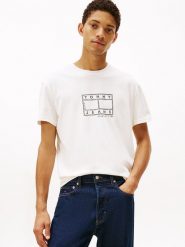 TOMMY JEANS Koszulka w kolorze białym rozmiar: XXL. Białe bezrękawniki Tommy Jeans, xxl, bez wzorów, z bawełny, bez kołnierzyka, bez ramiączek. Za 81.95 zł.