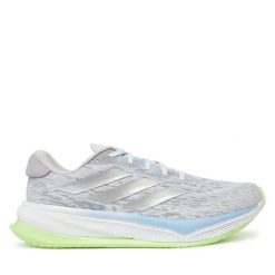 Buty do biegania adidas. Białe buty do biegania Adidas, bez wzorów, bez zapięcia, do biegania. Za 419.99 zł.