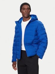 Calvin Klein Kurtka puchowa LV04LD521G Niebieski Regular Fit. Niebieskie kurtki CALVIN KLEIN, l, bez wzorów, z puchu, bez kaptura. Za 1,099.00 zł.