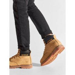 Trapery CAT Footwear. Żółte trapery CAT Footwear, bez zapięcia. Za 579.99 zł.