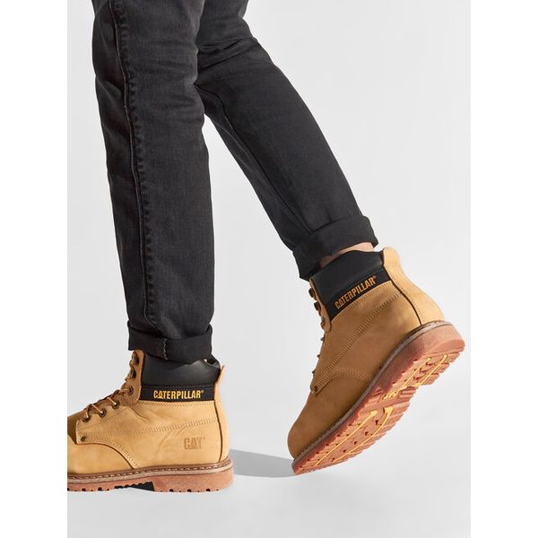 Trapery CAT Footwear. Żółte trapery CAT Footwear, bez zapięcia. Za 579.99 zł.