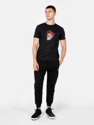 Les Hommes T-Shirt "On Fire" | LBT1002700P | Mężczyzna | Czarny. Czarne t-shirty Les Hommes, m, bez wzorów, z bawełny, bez kołnierzyka, bez ramiączek. W wyprzedaży za 319.00 zł.