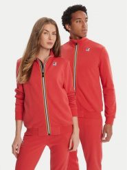 K-Way Bluza Augur K41225W Czerwony Regular Fit. Czerwone bluzy K-Way, m, bez wzorów, z bawełny, bez kaptura. Za 349.99 zł.