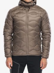 Kurtka puchowa Peak Performance Helium Down Hood Jacket. Brązowe odzież kompresyjna Peak Performance, l, bez wzorów, z materiału, trekkingowe. Za 1,165.99 zł.