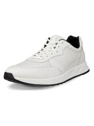 Ecco Skórzane sneakersy "Otm" w kolorze białym rozmiar: 45. Białe buty sportowe casual ecco, bez wzorów, bez zapięcia. Za 257.92 zł.