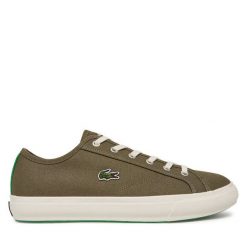 Tenisówki Lacoste. Brązowe trampki LACOSTE, m, bez wzorów, bez zapięcia. Za 279.99 zł.