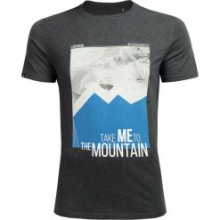 T-shirt męski TSM626 - ciemny szary melanż - Outhorn. T-shirty marki Outhorn. W wyprzedaży za 29.99 zł.