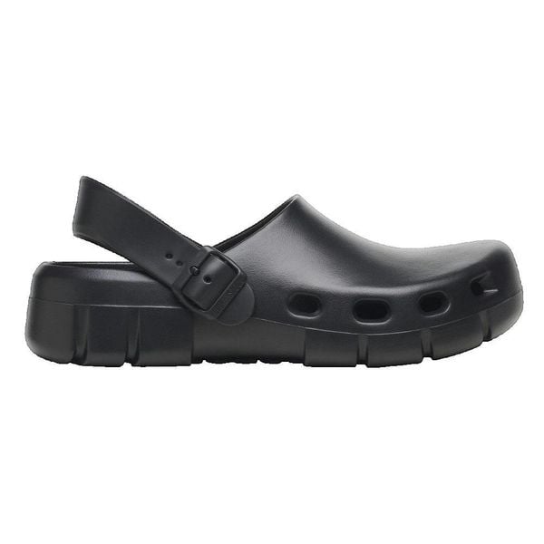 Sandały Birkenstock Birki Flow EVA czarne. Czarne sandały Birkenstock, z materiału, bez zapięcia. Za 366.95 zł.