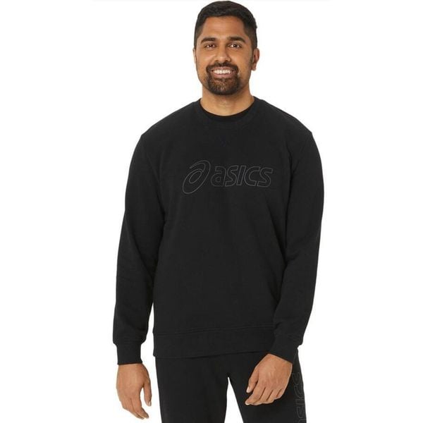 Bluza z okrągłym dekoltem Asics. Czarne bluzy ASICS, bez wzorów, bez kaptura. Za 257.50 zł.