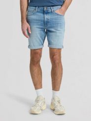 MESKIE SZORTY LEE RIDER SHORT BLUE HARVEST 112376382. Niebieskie szorty Lee, bez wzorów, z jeansu. Za 149.99 zł.