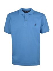 U.S. Polo Assn. Koszulka polo w kolorze niebieskim rozmiar: XL. Niebieskie koszulki polo U.S. Polo Assn., s, bez wzorów, bez kołnierzyka, bez ramiączek. Za 123.82 zł.