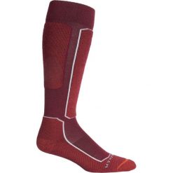 Icebreaker skarpety narciarskie Mens Ski+ Light Otc Cabernet S. Czerwone skarpetki sportowe Icebreaker, bez wzorów, z tkaniny. Za 125.00 zł.