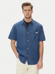 Calvin Klein Jeans Koszula jeansowa J30J327178 Niebieski Regular Fit. Niebieskie koszule Calvin Klein Jeans, m, bez wzorów, z bawełny, bez kołnierzyka, bez ramiączek. Za 259.99 zł.