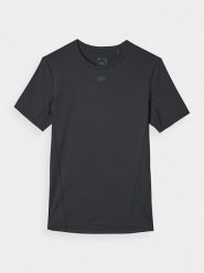 4F Koszulka sportowa w kolorze czarnym rozmiar: XL. Czarne t-shirty sportowe 4F, bez wzorów, z materiału, bez ramiączek, outdoorowe. Za 61.17 zł.