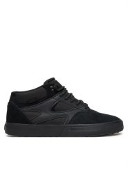 DC Sneakersy Kalis Vulc Mid Wnt ADYS300744-BB2 Czarny. Czarne buty sportowe casual DC, bez wzorów, ze skóry, bez zapięcia. Za 319.99 zł.