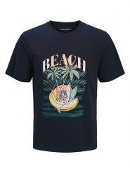 Jack & Jones Koszulka "King" w kolorze granatowym rozmiar: S. Niebieskie bezrękawniki Jack & Jones, s, bez wzorów, z bawełny, bez kołnierzyka, bez ramiączek. Za 52.67 zł.