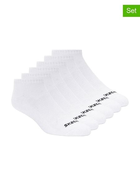 Skechers Skarpety (12 par) w kolorze białym rozmiar: 39-42. Białe skarpety Skechers, bez wzorów, ze splotem. Za 82.83 zł.