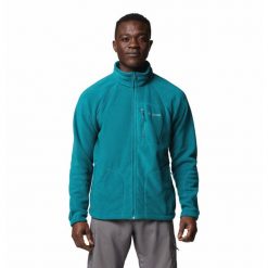 Polar sportowy męski Columbia Fast Trek Ii. Zielone bluzy z polaru Columbia, m, bez wzorów, z polaru, bez kaptura. Za 193.99 zł.