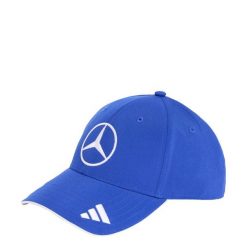 Czapka Mercedes-AMG Petronas Formula One Team Kimi Antonelli. Niebieskie czapki z daszkiem Adidas, z aplikacjami, z poliesteru. Za 199.00 zł.