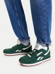 Reebok Sneakersy EO-CLASSIC LEATHER RIPPLE 100279096 Zielony. Zielone buty sportowe casual Reebok, bez wzorów, ze skóry, bez zapięcia. Za 329.99 zł.