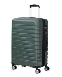 Walizka podróżna American Tourister Flashline Spinner 67 75. Zielone walizki American Tourister, bez wzorów, z materiału. Za 544.75 zł.