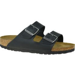 Męskie Sandały Arizona Z Nubuku. Czarne sandały Birkenstock, z nubiku, bez zapięcia. Za 799.99 zł.