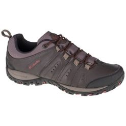 Buty Columbia Woodburn II 1553021231 brązowe. Brązowe buty turystyczne bez wzorów, z gumy, bez zapięcia. Za 485.40 zł.