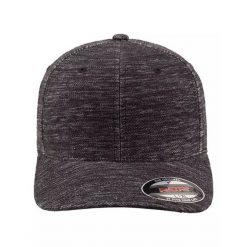 Czapka Z Daszkiem Z Dzianiny Twill. Szare czapki z daszkiem FLEXFIT, bez wzorów, z dzianiny. Za 84.99 zł.