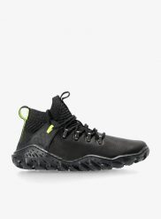 Buty turystyczne męskie Vivobarefoot Magna Forest ESC. Czarne buty turystyczne VIVOBAREFOOT, bez wzorów, z gumy, przed kolano, bez zapięcia, trekkingowe. Za 849.00 zł.