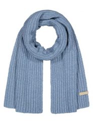 Barts Szal "Banxs" w kolorze błękitnym rozmiar: onesize. Niebieskie szaliki Barts, bez wzorów, ze splotem. Za 113.36 zł.