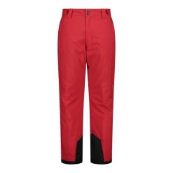 Spodnie męskie narciarskie CMP 33W1157. Czerwone spodnie materiałowe CMP, na co dzień, na zimę, m, bez wzorów, sportowe. Za 425.00 zł.