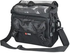 Torba na kierownicę Lifefit MTB czarna. Czarne torby na ramię Erima, bez wzorów, z tkaniny, na ramię, bez dodatków. Za 191.99 zł.